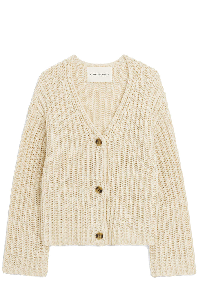 Lynea Knitted Merino Wool-Blend Cardigan