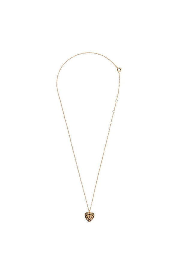 all the luck in the world diamond heart necklace gold nyaklanc
