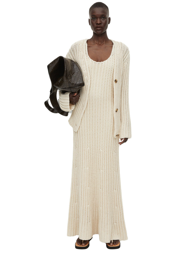 Lynea Knitted Merino Wool-Blend Cardigan
