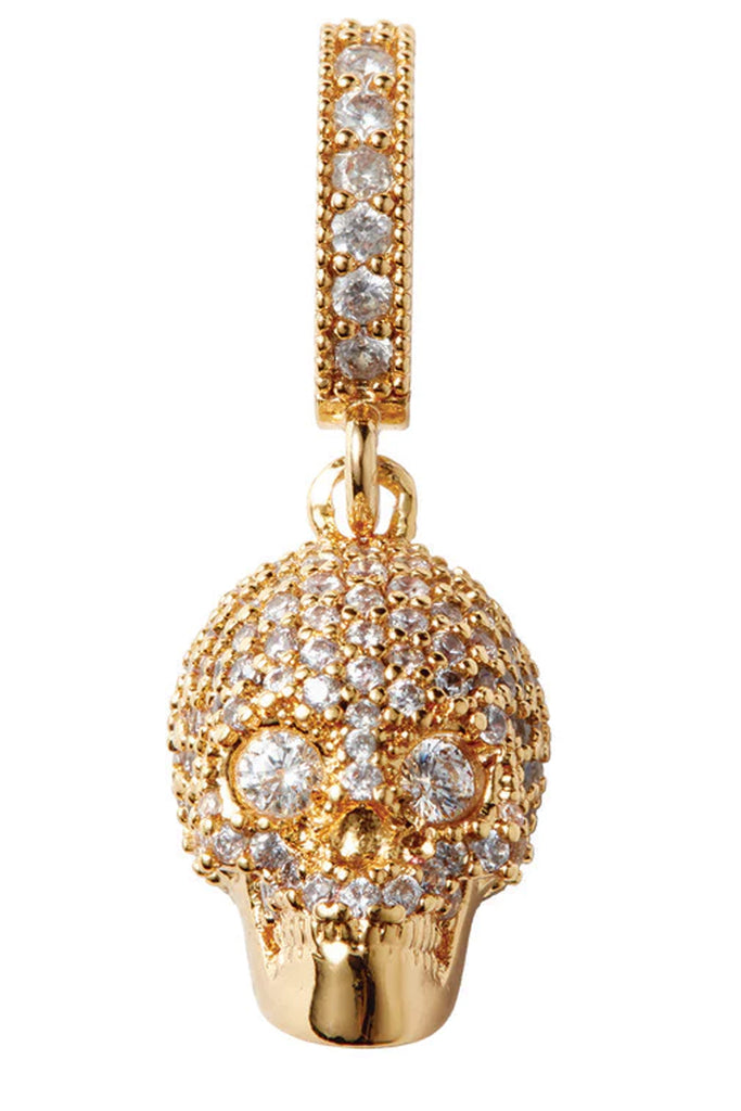 The Mr Nice pendant with pave connector in gold color from the brand CRYSTAL HAZE