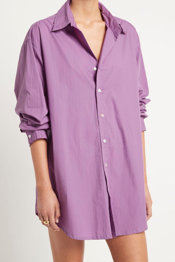 Vega Cotton Poplin Shirt Dress