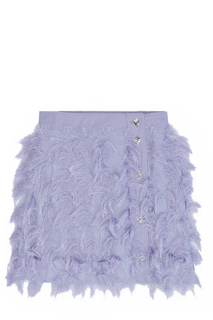 Fringed Mesh Skirt