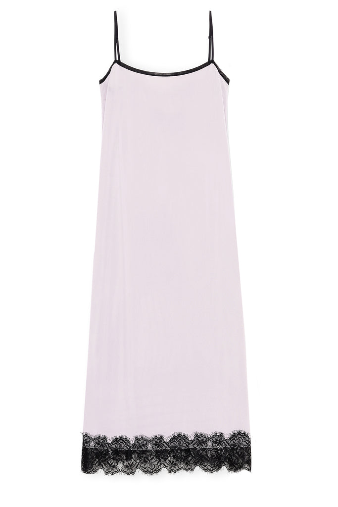 Lace-Trim Slip Dress