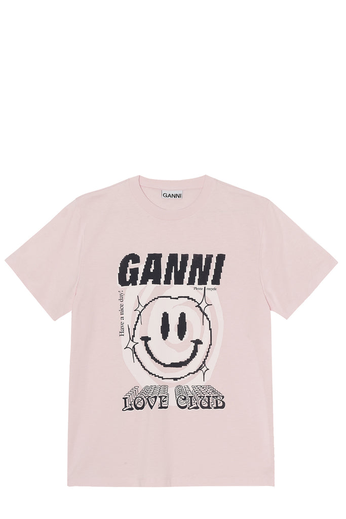 Smiley-Print Organic Cotton T-Shirt