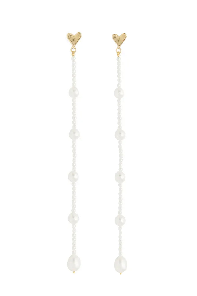 Heart Drop Earrings