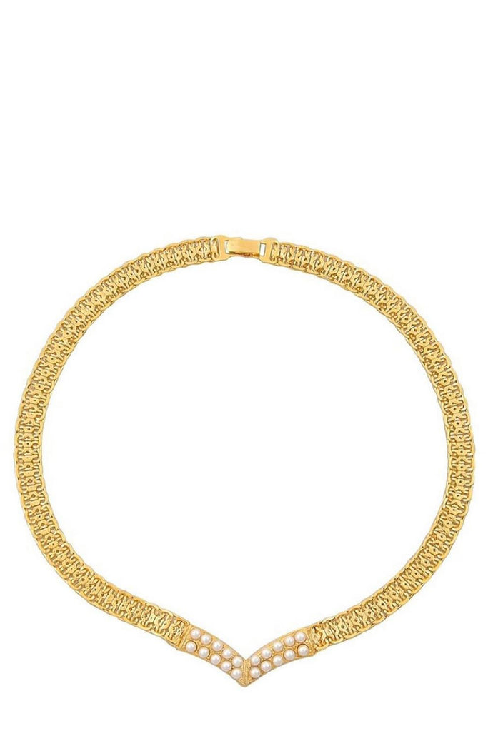 The Lady Lady Lady choker in gold color from the brand Mayol Jewelry