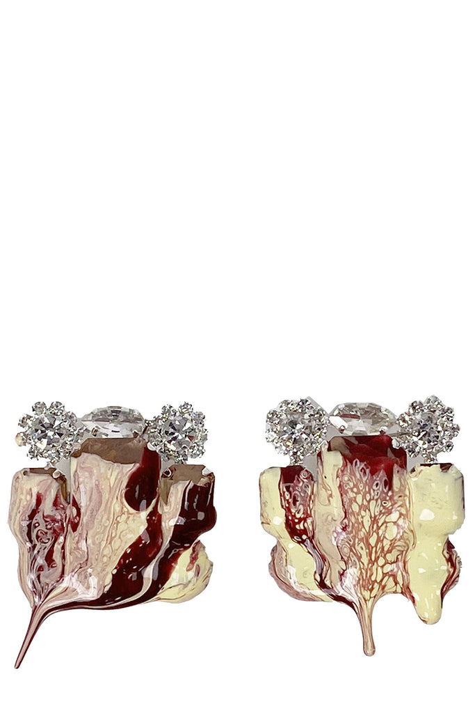 Square Diamond Dip Clip-On Earrings