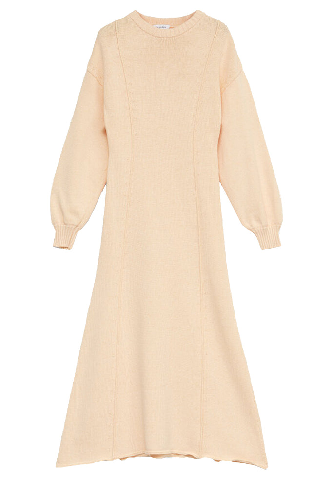 Tanner Sunbleached Cotton-Blend Midi Dress