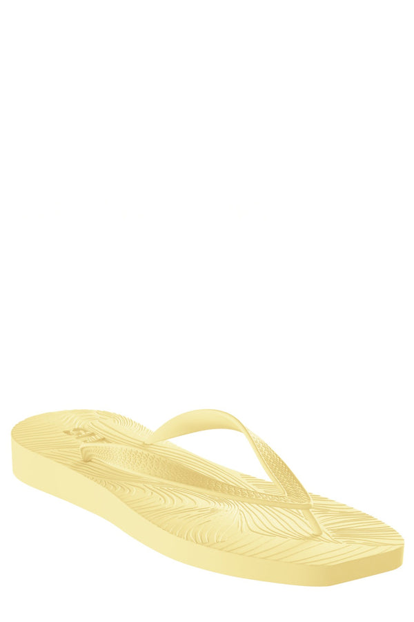 Tapered Platform Natural Rubber Flip-Flops