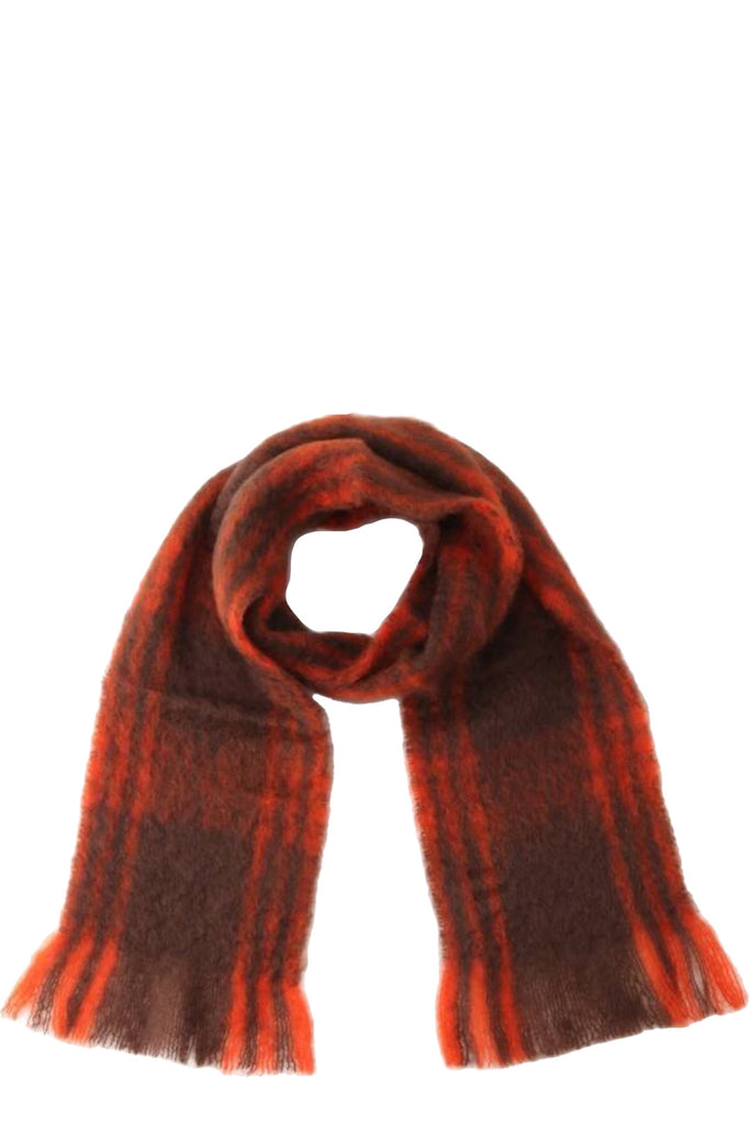 Mohair Check Scarf