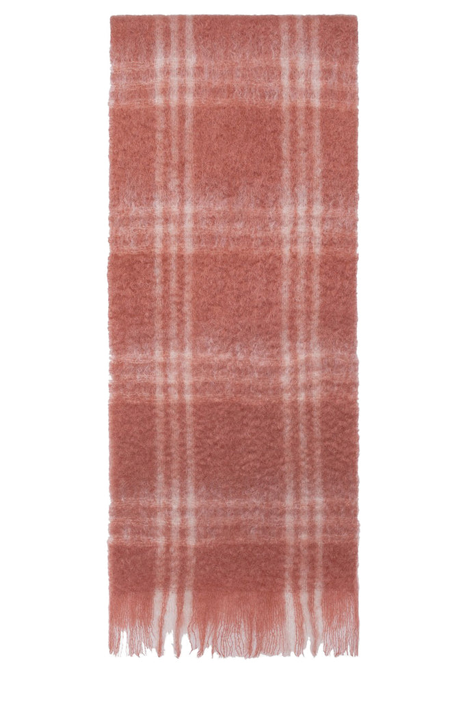 Mohair Check Scarf